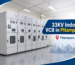 33KV indoor VCB panel lineup with digital relays and breaker compartments in a Pitampura, Delhi switch room
