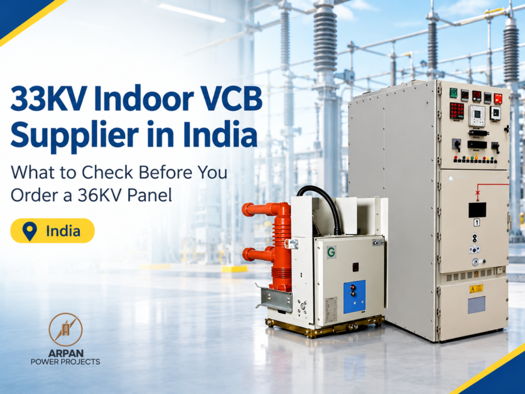 33KV indoor VCB truck and 36kV panel supplied by Arpan Power Projects, India