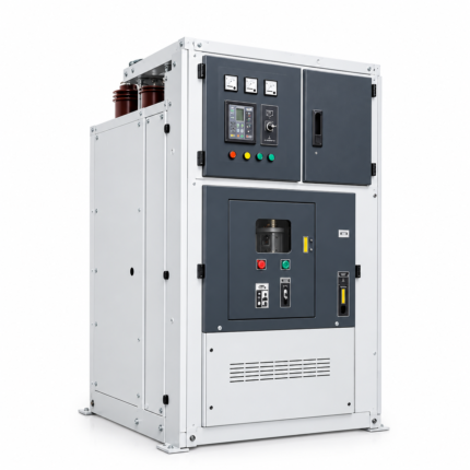 Indoor VCB Supplier in India: single-panel vacuum circuit breaker cabinet with meters, protection relay and indicator lamps