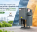 Outdoor RMU on a steel stand facing monsoon rain, dust and 45°C heat, supplied by Arpan Power Projects in India